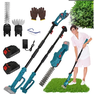 Pole Mini Hedge Trimmer & Grass Shear Electric Cordless Handheld Hedge Trimmer - Picture 1 of 17