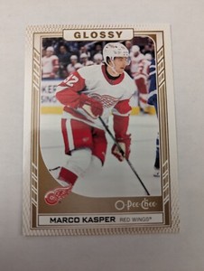 2023-24 Upper Deck Series 1 Marco Kasper #R-17 O-Pee-Chee Glossy Red Wings