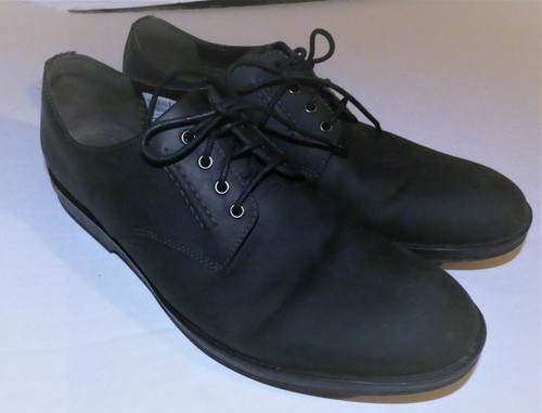 CLARKS Scarpa uomo Clark's Hinman Comfort Collection taglia 12 M pelle Oxford nera