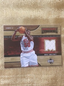 2006-07 UD Hardcourt Mike Sweetney Hardcourt Materials “M” Game Used  Jersey