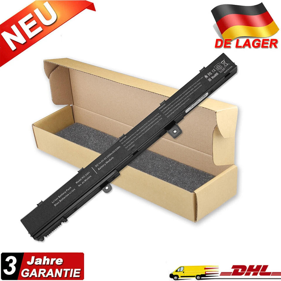 Akku für Asus F451C F451CA F551 F551C F551M P451 R411C R411CA R512 R512CA X451MA - Bild 1 von 4
