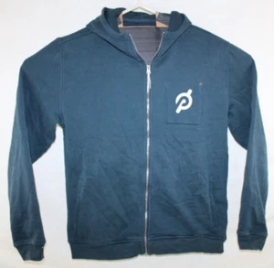 Felpa con cappuccio e zip Vuori X Peloton Collab uomo XL blu abbigliamento sportivo tasche - Foto 1 di 11