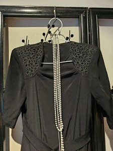 1930s-1940s Navy Dress XS - Picture 1 of 10