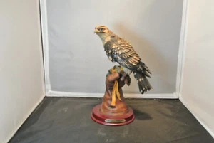 Vintage Montefiori Collection Statue Eagle Hawk Falcon Hand Crafted Statue - Picture 1 of 8