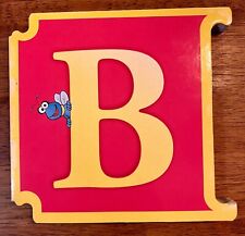 Vintage Sesame Street Alphabet Board Book Interlocking “B” Book