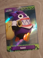 Nintendo #10, Nabbit, Super Mario Card, Holo, DAMAGED 