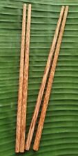 Set of 2 pairs of Handcrafted Coconut Wood Chopsticks - Harmony of nature!