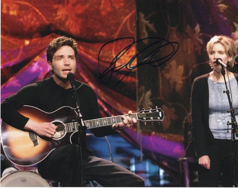 RICHARD MARX SIGNED PLAYING ACOUSTIC GUITAR 8X10 Cover