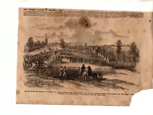 1862 Leslie's Illustrated original print only - Monterey TN advance by Grant - Picture 1 of 1