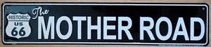 Placca Metallo US Route 66 The Mother Road 60 X 12 CM - Picture 1 of 1