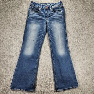 AMERICAN EAGLE Jeans Womens Size 8 Favorite Boyfriend Bootcut Flare Stretch - Picture 1 of 14