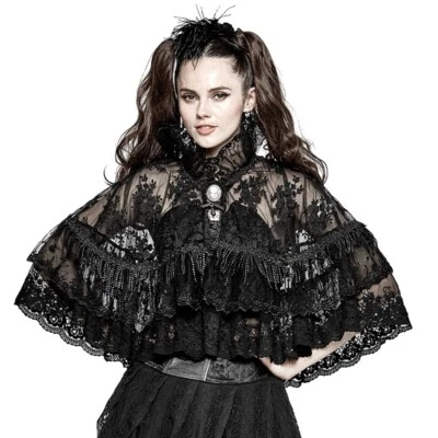 Made to order Custom Gothic LACE Shawl  Shrug  Cape  plus 1x-10x (SZ16-52) TY98 - Image 1 of 4