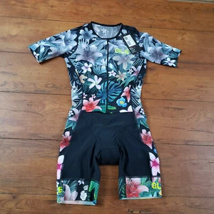 Ale Damen Small (S-2-42) Trisuit SS Floral Triathlonanzug Skinsuit Radfahren Schwimmen - Bild 1 von 12