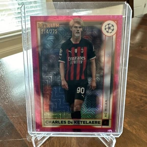 2023 Topps Chrome Merlin CHARLES DeKETELAERE PINK MOJO 214/275 #2 - RC - Foto 1 di 3