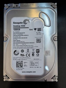 Hard Disk HDD Seagate 1 TB 1000 GB 3,5" 7200 rpm SATA 3 PC fisso desktop - Foto 1 di 4