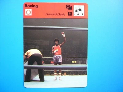 1977 1977/79 SPORTSCASTER FOTO BOXEO HOWARD DAVIS 1976 MEDALLISTA DE ORO OLÍMPICO Foto 1 de 2