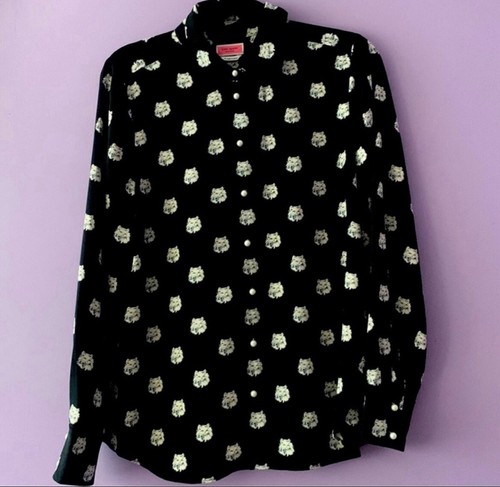 Camicetta a pois gatto Kate Spade
