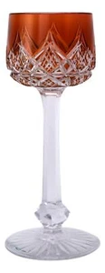 BACCARAT Crystal - COLBERT Design - Hock Wine Glass / Glasses - 7 3/4" Amber - Picture 1 of 1