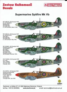 TM32001 Techmod 1:32 Supermarine Spitfire Mk.Vb - Photo 1 sur 6