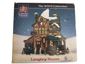 Lemax Carole Towne Collection 2004 “Langley House” Lights Up w/Box & Foam EUC - Picture 1 of 11