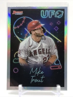 MIKE TROUT 2022 Bowmans Best UFO Refractor Los Angeles Angels #UFO-1 - Image 1 of 4