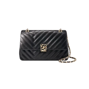 Louis Quatorze L-Quilting One Shoulder Bag Black - Picture 1 of 4
