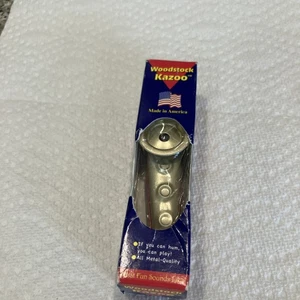 Woodstock The Original Classic Kazoo Hand Crafted All Metal Kazoo With Box - Bild 1 von 9