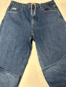 Empyre Jeans Blue Baggy Wide Leg Y2K Streetwear Men’s 38x29 - Picture 1 of 9