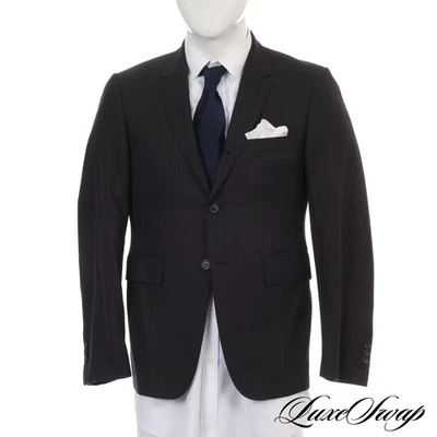 #1 MENSWEAR LNWOT Thom Browne Made In Italy Solid Charcoal Blazer Jacket 2 NR - Image 1 of 4
