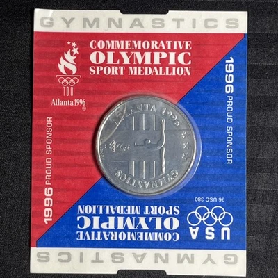 1996 Atlanta USA Commemorative Olympic Sport Medallion GYMNASTICS Coin - Image 1 of 2