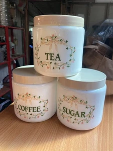 Vintage Johnston Brothers Eternal Beau Runde Tee Kaffee Zuckerdosen mit Deckel - Bild 1 von 3