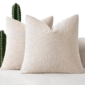 26x26 Christmas Decorative Euro Sham Throw Pillows for Bed Set of 2 Textured ... - Bild 1 von 8