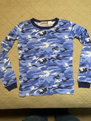 Thermo Gear Youth Large (10-12) Blue Camo Long Sleeve Thermal Shirt - Image 1 of 4