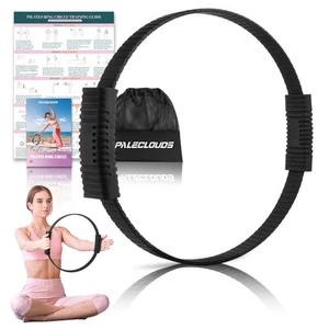 Pilates Ring, 13.5" Silicone Magic Circle with Training Poster & Portable Bag... - Picture 1 of 7