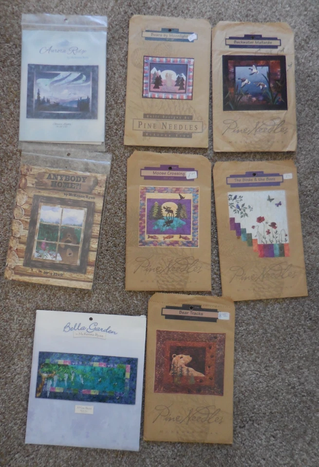 Pine Needles Quilt Patterns by McKenna Ryan - SEE PIX FOR LIST OF 8 PATTERNS!!! - Image 1 of 1