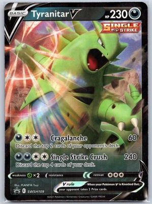 Tyranitar V SWSH109 Near Mint SWSH: Sword & Shield Promo Cards Pokemon Shipnow - Image 1 of 2