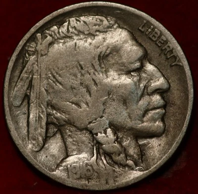 1916-D Denver Mint Buffalo Nickel - Image 1 of 2
