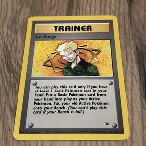 Lt. Surge 101/132 Gym Heroes Trainer Non Holo Rare Pokemon NM/LP - Picture 1 of 5