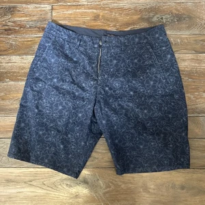 Pantalones Cortos Para Hombre Marca Good Man - Estampado Floral Floral Corto - Talla 34 AZUL - Imagen 1 de 5