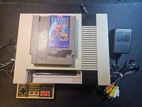 Nintendo NES Console Bundle | OEM Power, Controller | Legendary Wings | AV Cable
