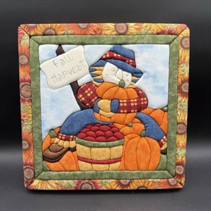 Edredón-Magia Sin Coser Colgante de Pared Completo - Cosecha de Otoño Espantapájaros Calabazas - Imagen 1 de 4