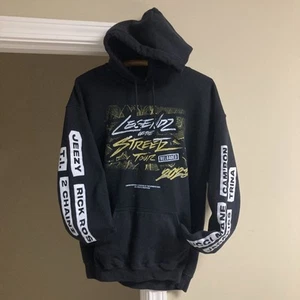 Legendz of the Streetz Tour Reloaded 2023 Hoodie Men's Large Black THUG LIFE RAP - Picture 1 of 8