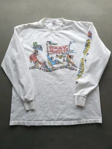Vintage 90s Y2K Jimmy Buffett Tuesdays Thursdays Saturdays Long Sleeve T-shirt  - Picture 1 of 11