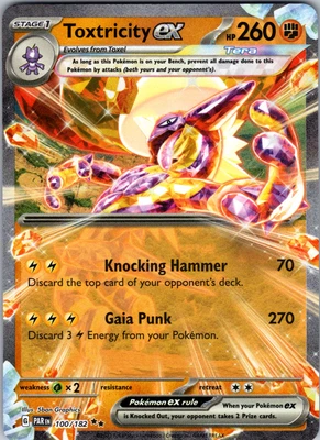 Toxtricity ex 100/182 SV04: Paradox Rift Double Rare - NM - Image 1 of 2