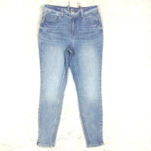 M Jeans Maurices Damen Skinny Blau Denim Light Wash High Rise Split Hem M - Bild 1 von 10