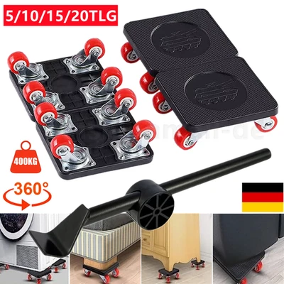 5-20x Transportroller Set 400 kg Möbelheber Umzughelfer Möbelrollen Möbelrücker - Bild 1 von 4