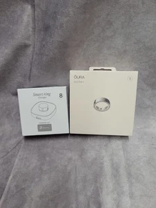 Anillo Oura Gen 4 Talla 8 Plata + Base de Carga Anillo Inteligente (no de marca) Nuevo - Imagen 1 de 2