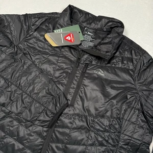 LL Bean PrimaLoft Packaway Black Jacket Full Zip Women’s 3X Plus Lightweight - Picture 1 of 10