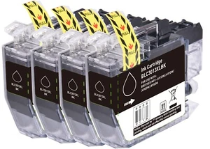 4P BLACK Ink fits Brother LC3013 MFC-J491DW MFC-J497DW MFC-J690DW MFC-J895DW - Picture 1 of 1