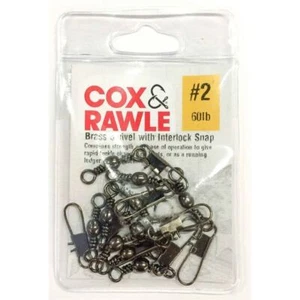 Cox & Rawle Brass Swivels & Interlock Snaps NEW Snap Swivels *Full Range* - Picture 1 of 2